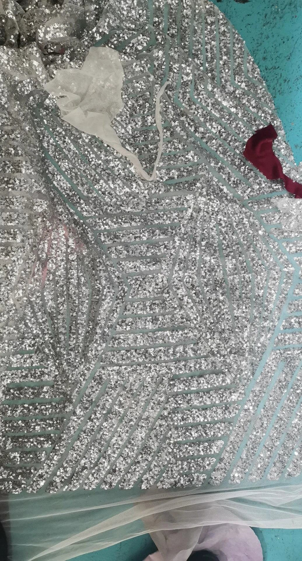 Long Mermaid Off the shoulder Sequins Prom Dresses with Sleeves by BIZTUNNEL