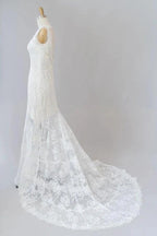 Long Mermaid Sweetheart Lace Backless Wedding Dress by BIZTUNNEL