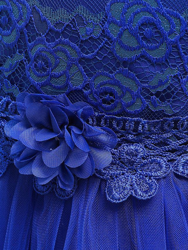 Long Princess Jewel Neck Party Pageant Flower Girl Dresses with Sleeves - photo 6