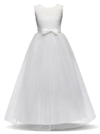 Long Princess Lace Tulle Jewel Neck Party Birthday Pageant Flower Girl Dresses - photo 6