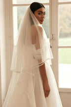Luxury long sleeves a-line Off-the-shoulder Wedding dresses sequined by misshow.com