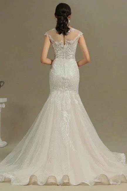 Luxury mermaid wedding dress | Wedding dresses lace by misshow.com