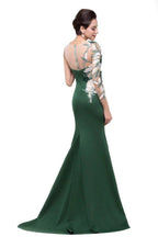 Mermaid Bateau Floor-length One-Shoulder Prom Dresses by misshow.com