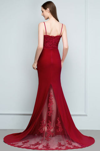 Vestidos de dama de honor de sirena con encaje charmeuse, tirantes finos, escote corazón, sin mangas, largo hasta el suelo, con cuentas