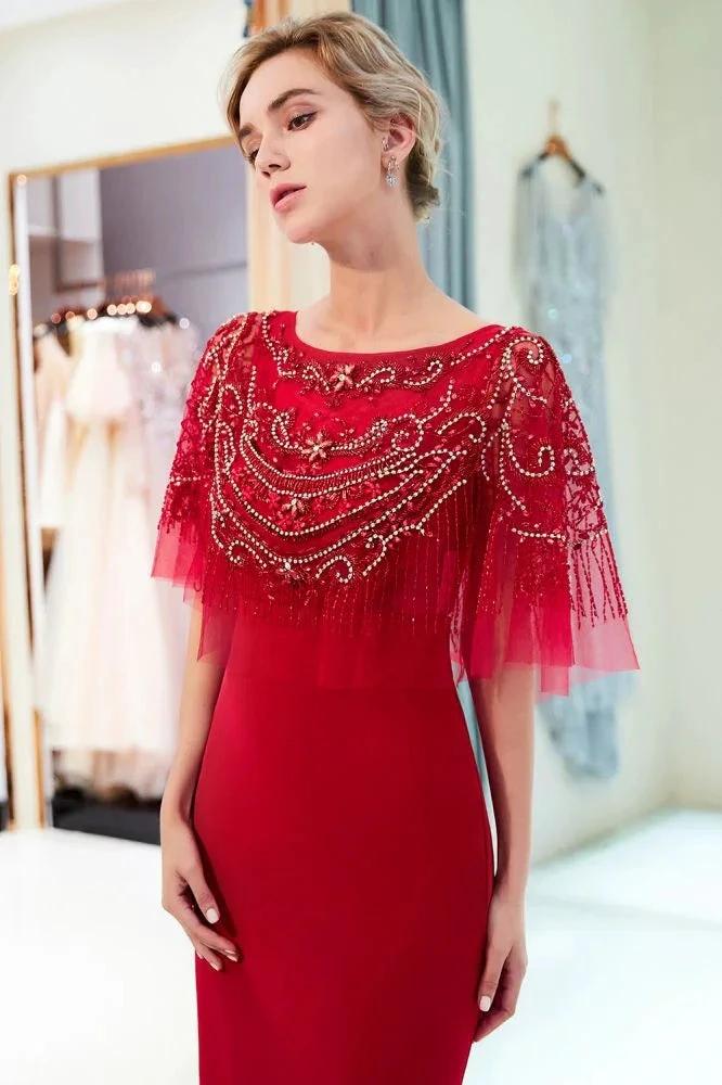 Mermaid Floor Length Crystal Beading Formal Dress by misshow.com