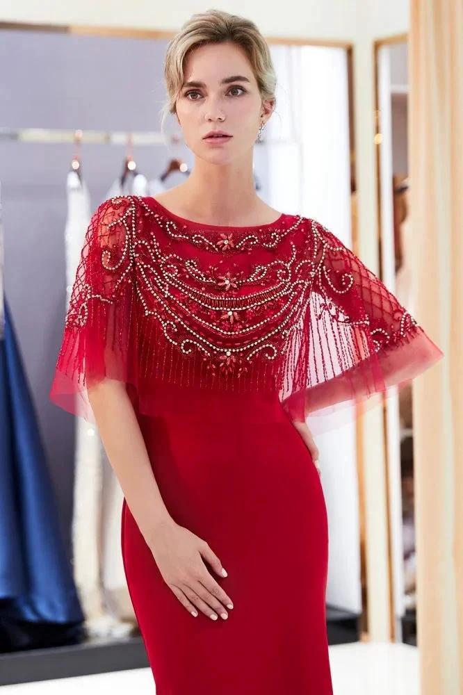 Mermaid Floor Length Crystal Beading Formal Dress by misshow.com