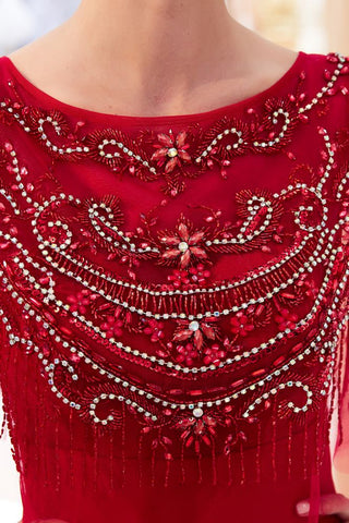 Mermaid Floor Length Crystal Beading Formal Dress