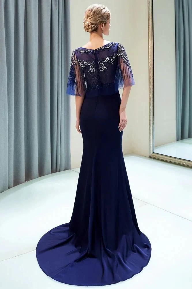 Mermaid Floor Length Crystal Beading Formal Dress by misshow.com