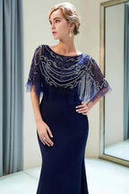 Mermaid Floor Length Crystal Beading Formal Dress by misshow.com