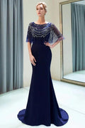 Mermaid Floor Length Crystal Beading Formal Dress by misshow.com