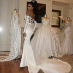 Mermaid New Arrival Wedding Dress Sweetheart Lace Up Bridal Wears by misshow.com