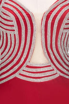 Mermaid Sleeveless Plus Size Floor Length Slit Sequins Patterns Prom Dresses by misshow.com