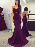 Mermaid Spaghetti Straps Sleeveless With Ruched Jersey Prom Dresses by misshow.com