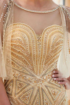 Mermaid Sweetheart Illusion Neckline Sequins Beading Evening Dresses by misshow.com