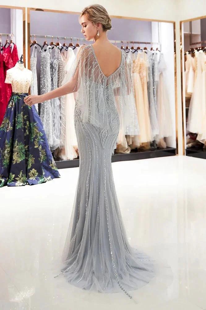 Mermaid Sweetheart Illusion Neckline Sequins Beading Evening Dresses by misshow.com