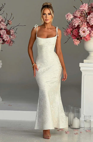 Vestido maxi Whitney, vestidos formales, vestido mini sirena 