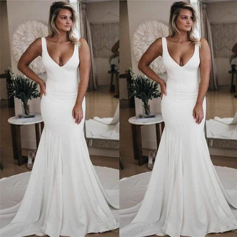 New Arrival FLower Appliques Sweetheart Wedding Dress Sleeveless by misshow.com