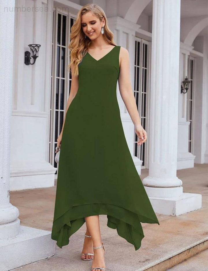 Sunnderly Chiffon Plus Size Mother of Bride Dresses with Jacket Formal Dresses for Wedding SY28073 by numbersea