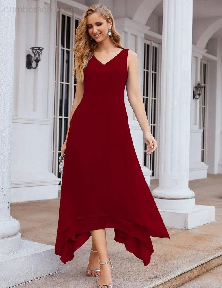 Sunnderly Chiffon Plus Size Mother of Bride Dresses with Jacket Formal Dresses for Wedding SY28073 by numbersea
