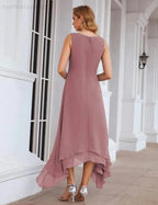 Sunnderly Chiffon Plus Size Mother of Bride Dresses with Jacket Formal Dresses for Wedding SY28073 by numbersea