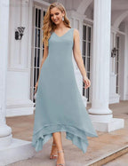 Sunnderly Chiffon Plus Size Mother of Bride Dresses with Jacket Formal Dresses for Wedding SY28073 by numbersea
