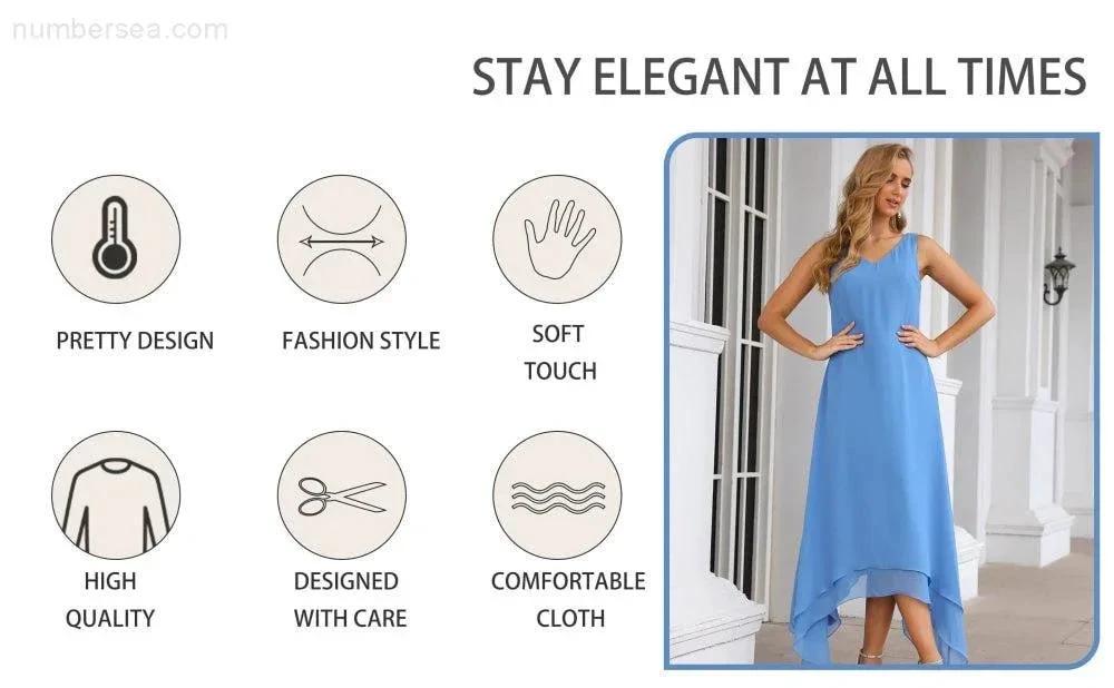 Sunnderly Chiffon Plus Size Mother of Bride Dresses with Jacket Formal Dresses for Wedding SY28073 by numbersea