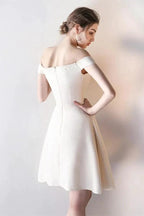 Off-the-Shoulder Pick-Ups A-Line Mini Homecoming Dress Party Dress PG147 by pgmdress