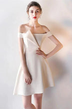 Off-the-Shoulder Pick-Ups A-Line Mini Homecoming Dress Party Dress PG147 by pgmdress