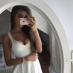 Abito Rosso per Ritorno a Casa con Spalle Scoperte, Spalline Larghe, Abito Corto da Festa PD251