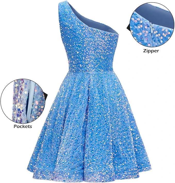 short prom dresses sequin homecoming dresses SYH96 by vivymakudress