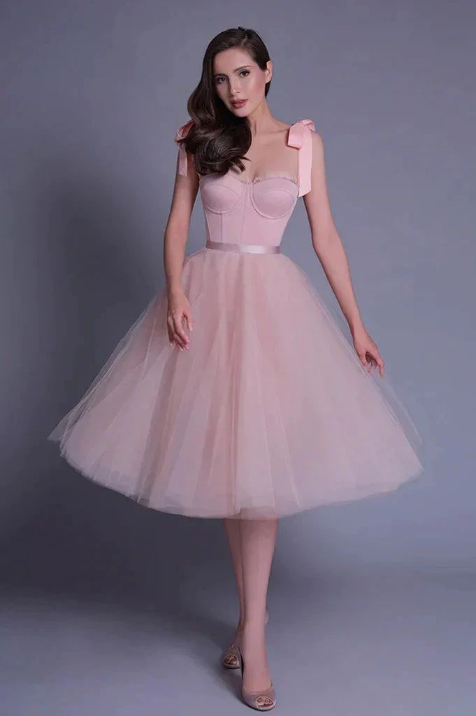 Pink Lovely Sweetheart Short Prom Dress Wedding Guest Dress by Ombreprom