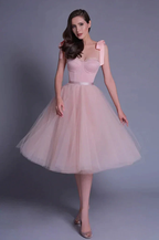 Pink Lovely Sweetheart Short Prom Dress Wedding Guest Dress by Ombreprom