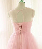 Pink Short Prom Dresses Tulle Party Dresses Pink Homecoming Dresses PD115 by pgmdress