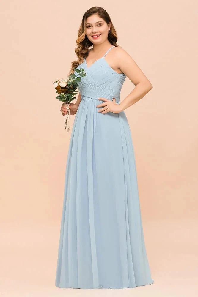 Plus Size Bridesmaid Dress Sweetheart Floor Length A-line Maid of Honor Dress by misshow.com