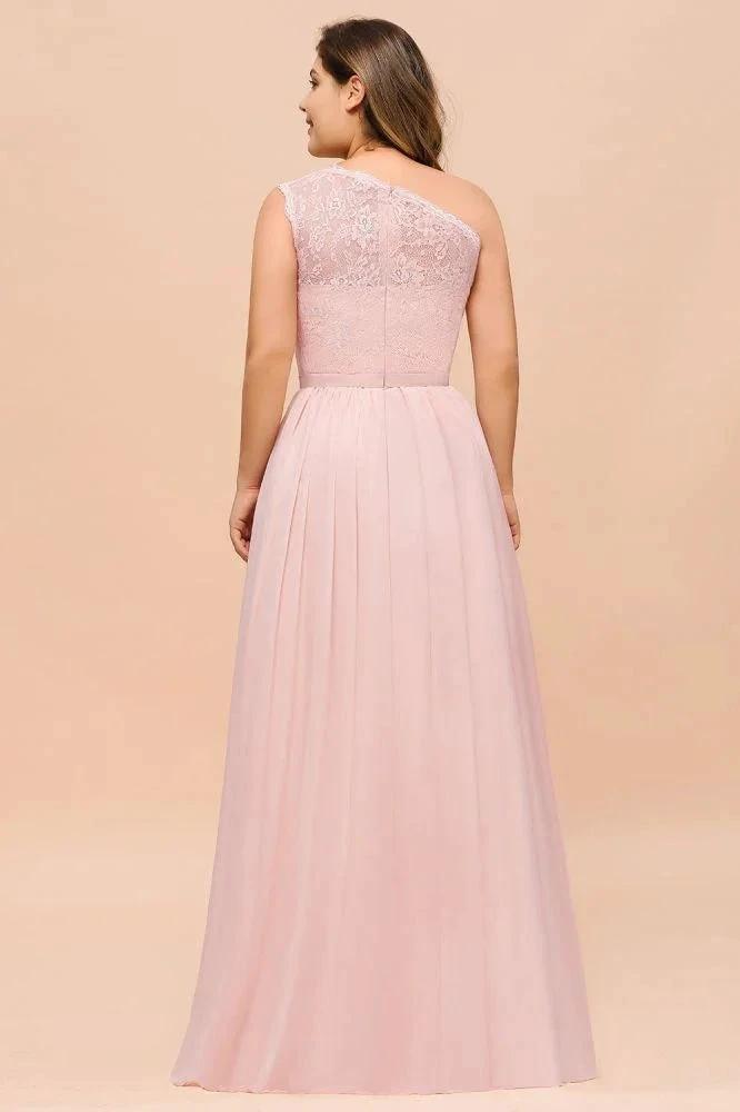 Plus Size Sleeveless aline Bridesmaid Dress Long Side Split Wedding Party Dress by misshow.com