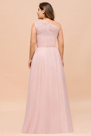 Plus Size Sleeveless aline Bridesmaid Dress Long Side Split Wedding Party Dress