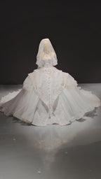 Celestial Sapphire Couture Gown (ZD16864)