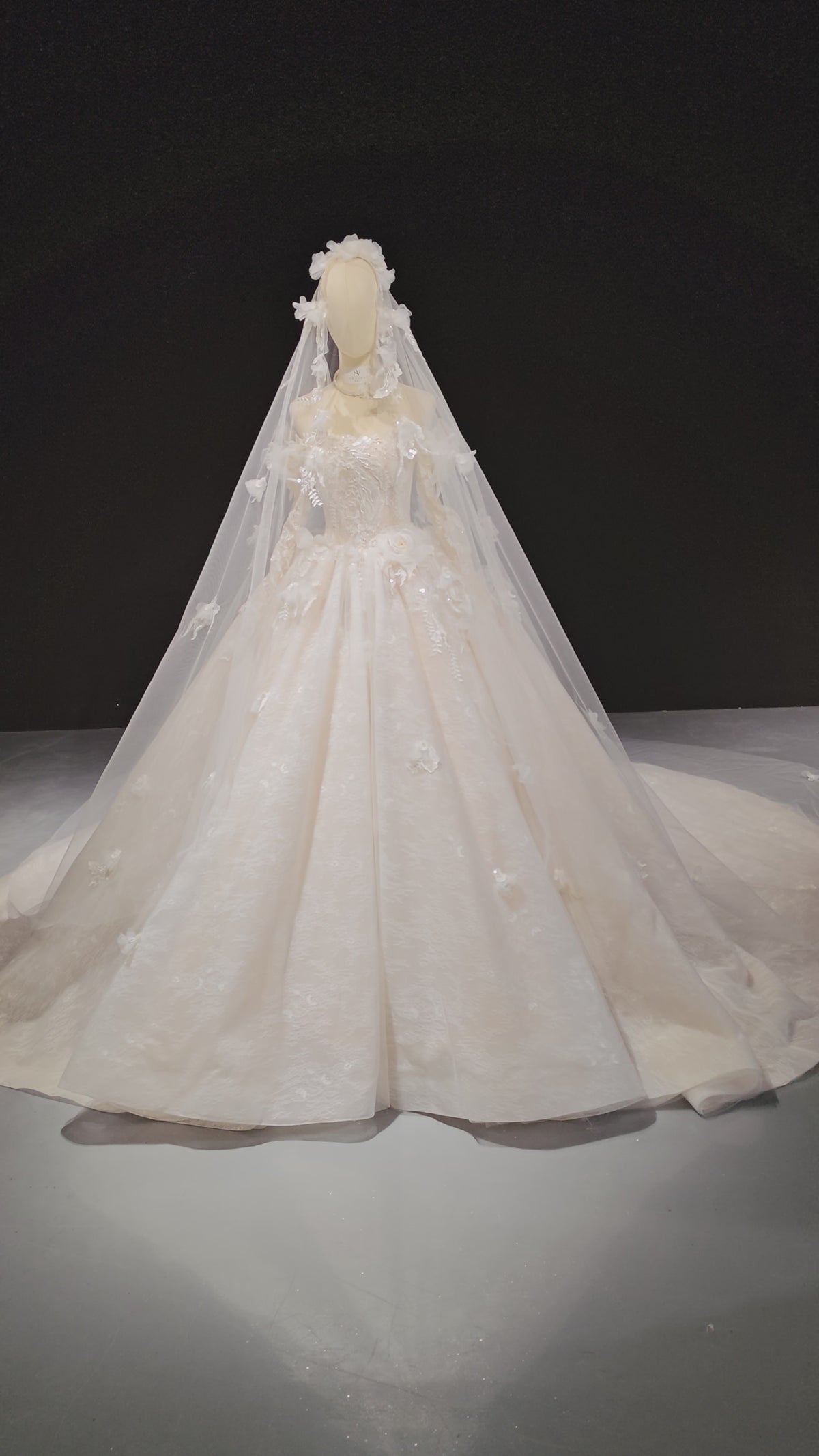 Robe Voile Nuage Fleur de Dentelle