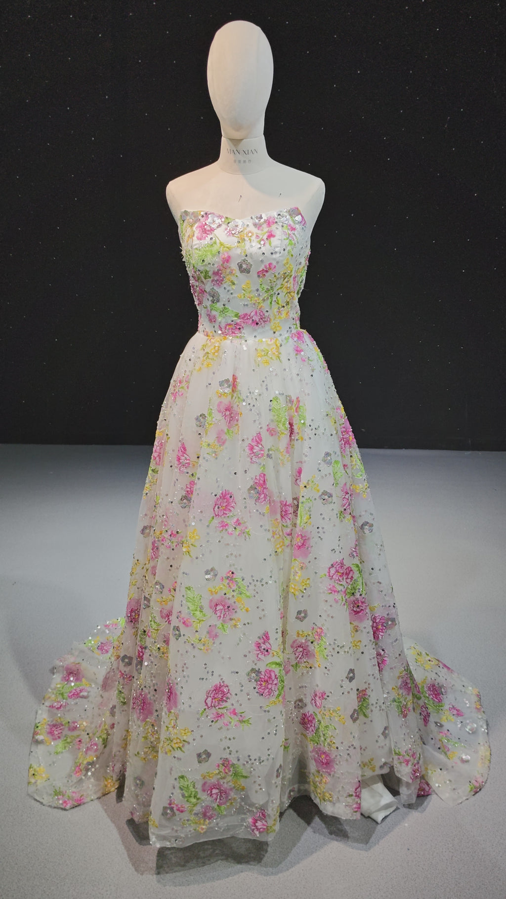 Bloom Sequin Tulle Ballgown (ZD16878)