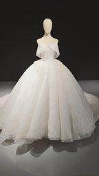 Lace Bow Stardust Ballgown (ZD16870)