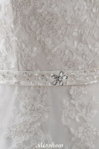 Princess Lace V-neck Tulle Elegant Wedding Dress