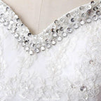Princess Sweetheart Tulle Wedding Dress With Lace by misshow.com