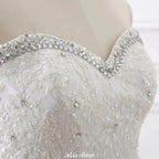 Princess Sweetheart Tulle Wedding Dress With Lace by misshow.com