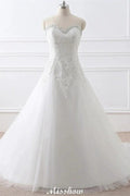 Princess Sweetheart Tulle Wedding Dress With Lace by misshow.com