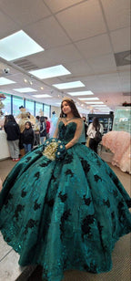 Stunning Emerald Green Quinceanera Dress,Sweet 16 Dress,Emerald Green Ball Gown Y1120 by simplepromdress