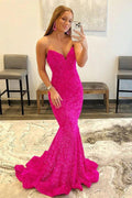 Mermaid Long Sequins Prom Dresses Formal Evening Gowns Y1007 by simplepromdress