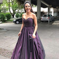 Purple Long Prom Dress Evening Dresses Beaded Bodice Y878 by simplepromdress