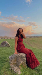 Romantic One Shoulder Vintage Prom Dress Stunning Evening Dress Y1105 by simplepromdress