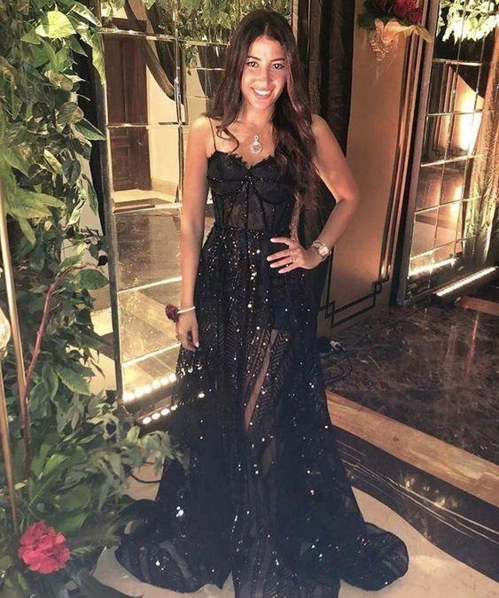 Black Fashion New Prom Dress A-line Evening Dress Y1018 by simplepromdress