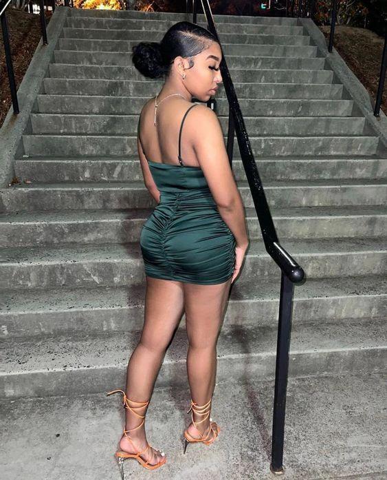 Sexy Spaghetti Straps Dress Birthday Outfit Dress Mini Homecoming Dress Y1822 by simplepromdress